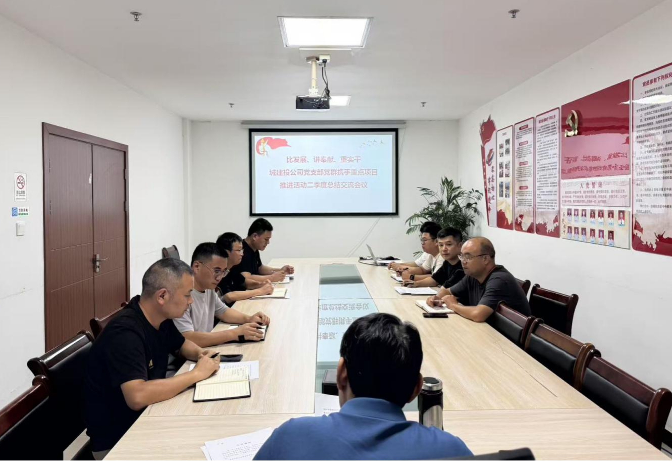 比發(fā)展、講奉獻(xiàn)、重實(shí)干：城建投公司開展黨群攜手重點(diǎn)項(xiàng)目推進(jìn)活動(dòng)二季度總結(jié)交流會(huì)